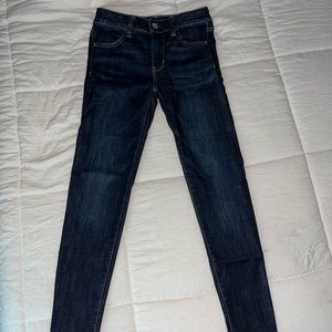 American Eagle size 0 dark high rise jegging